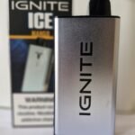 Dispositivo desechable IGNITE ICE 40K de 5% nicotina con batería de 800mAh, presentado por Vapor Centro VM – diseño moderno, potente y refrescante.